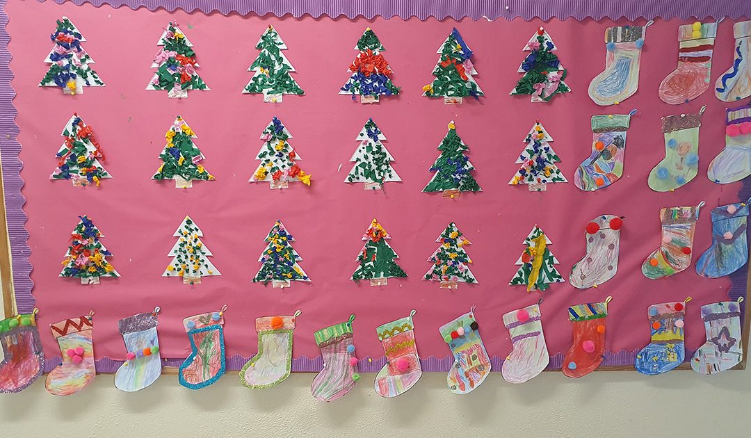 Junior Infants get ready for Christmas
