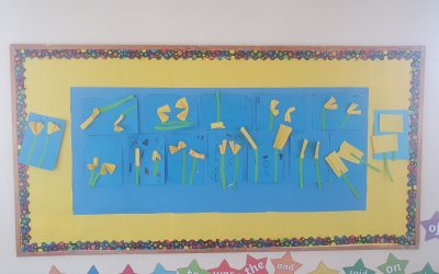 Spring Artwork Brightens Our School